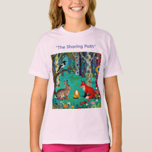 Konijn, Ekster, Vos en “Het Deelpad” T-shirt