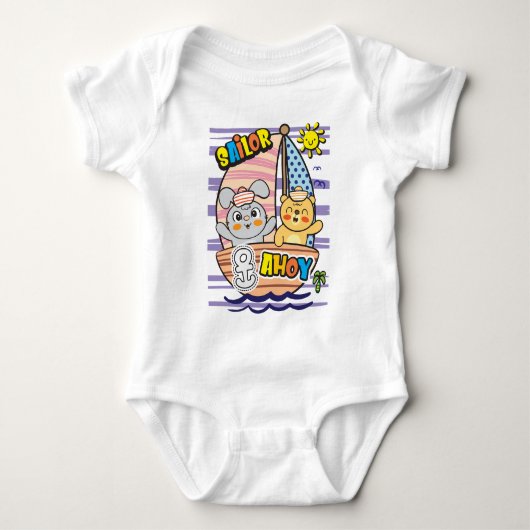 Konijn en beer romper (Voorkant)