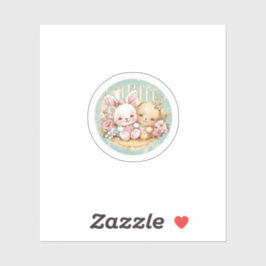  konijn en beer sticker