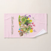 Konijn en Paaseieren Vakantie Handdoek (Handdoek)