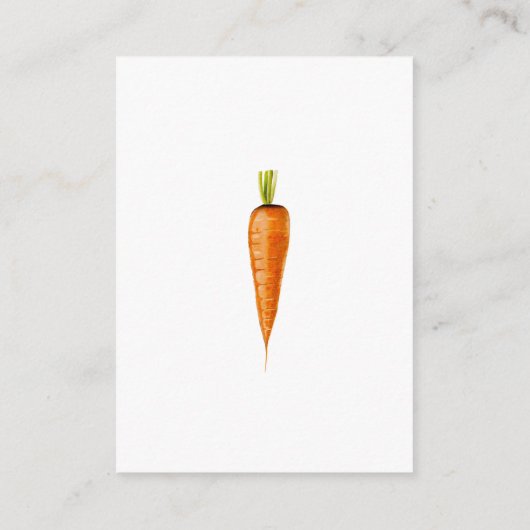 Konijn en wortel - display douche informatiekaartje (Achterkant)