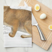  konijn Frans Lapin Kitchen Handdoeken (Quarter Fold)