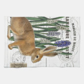 konijn Frans Script Kitchen Hand Towel Theedoek (Horizontaal)