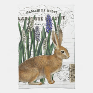 konijn Frans Script Kitchen Hand Towel Theedoek