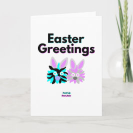 Konijn Fuzzies Vertical Standaard Wenskaart Kaart