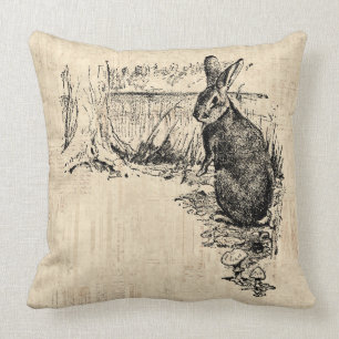 konijn geïllustreerd Bunny Art Kussen