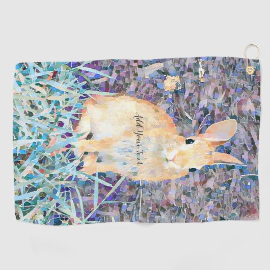 konijn golfhanddoek (Horizontaal)