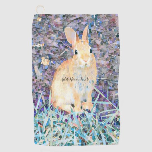 konijn golfhanddoek (Voorkant)