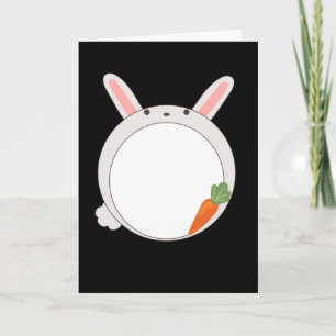 Konijn Grappige Dieren Voor Kinderen Ronde Bal Kaart