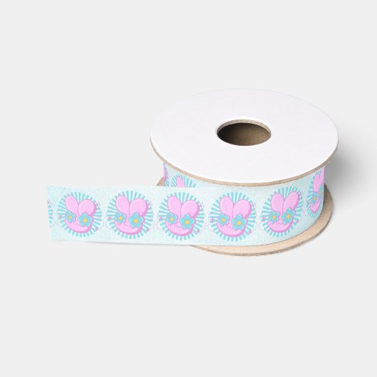 Konijn Grosgrain Lint (Spoel)