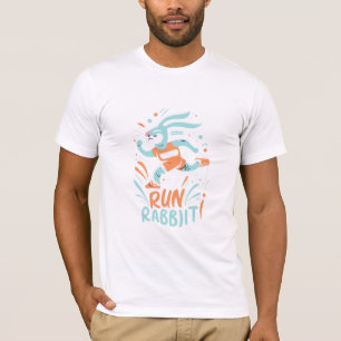 konijn hardlopen marathon loper konijntje schattig t-shirt