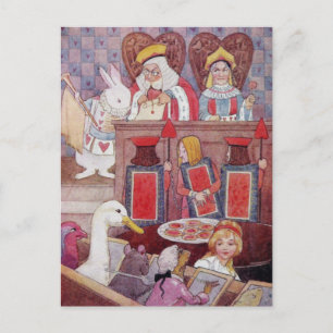 Konijn in Alice in Wonderland ~ Briefkaart