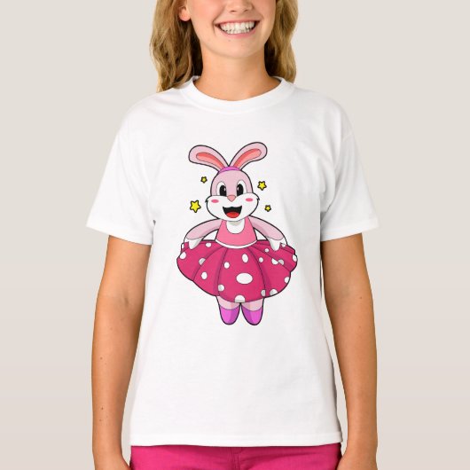 Konijn in Ballet Dance T-shirt (Voorkant)