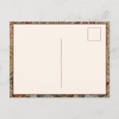 Konijn in een Engelse tuin William Morris Style Briefkaart (Achterkant)