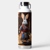 Konijn in een fles: een grillige scène waterfles (Voorkant)