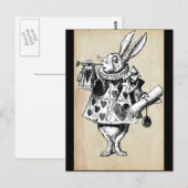  konijn in hart briefkaart (Voorkant / Achterkant)