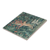 Konijn in het bos - William Morris Tegeltje (Zijkant)