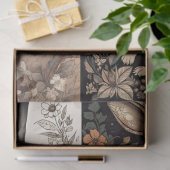 Konijn in lijn Art Collage 1 Decoupage papier (Geschenk)