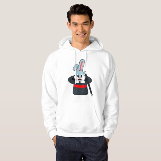 Konijn in Magic met hand en Pet Hoodie (Voorkant volledig)