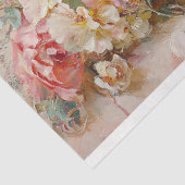 konijn in mandje Floral Elegance Decoupage Tissuepapier (Detail)