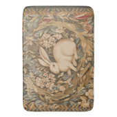 konijn in middeleeuwse tapijtstijl badmat (Voorkant Verticaal)