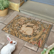  konijn in middeleeuwse tapijtstijl