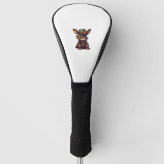 Konijn in steampunk mechanische versnelling, leven golfheadcover