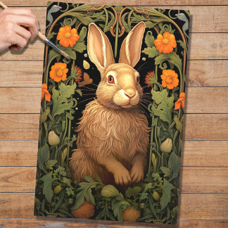 Konijn in Tapestry 1 Decoupage papier