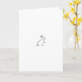 konijn kaart (Gele Bloem)