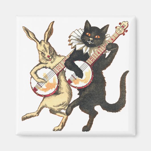 Konijn & Kat Magneet (Voorkant)