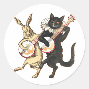 Konijn & Kat Stickers