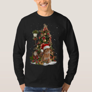 Konijn konijn konijn kerstboom verlichting dwerg l t-shirt