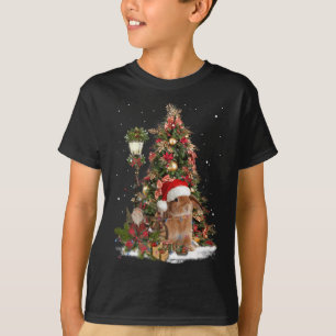 Konijn konijn konijn kerstboom verlichting dwerg l t-shirt