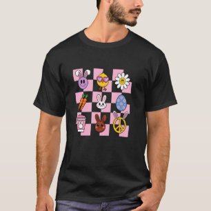 Konijn Kuiken Wortels Paasei Vrede Glimlach T-shirt