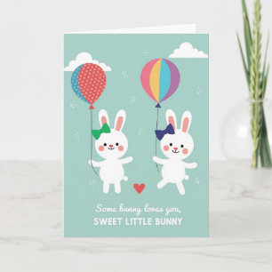 Konijn Liefste Valentijnskaart Kaart