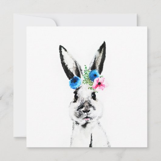 Konijn met Bloemen (Voorkant)