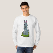 Konijn met bloemen t-shirt (Voorkant volledig)