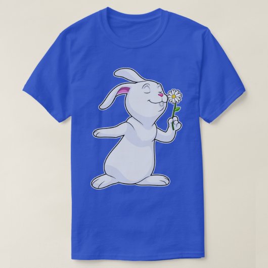 Konijn met Daisy T-shirt (Design voorkant)