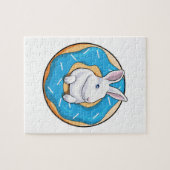 Konijn met Donut Legpuzzel (Horizontaal)