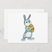 Konijn met ei briefkaart (Voorkant / Achterkant)