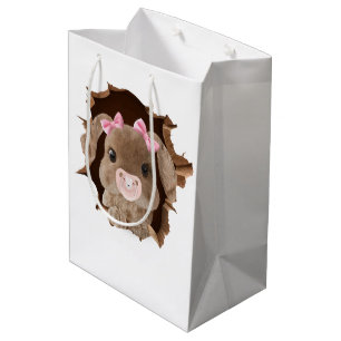 Konijn met fopspeen medium cadeauzakje