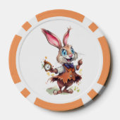 Konijn met horloge poker chips (Achterkant)