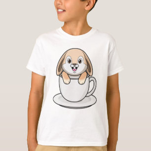 Konijn met koffie t-shirt