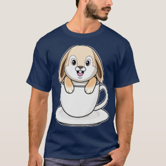 Konijn met koffie t-shirt