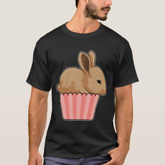 Konijn met Muffin T-shirt (Voorkant)