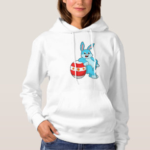 Konijn met paasei hoodie