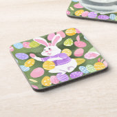 Konijn met paaseieren bier onderzetter (Linkerzijde)