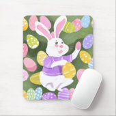 Konijn met paaseieren muismat (Met muis)