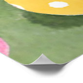 Konijn met paaseieren poster (Hoek)