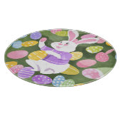 Konijn met paaseieren snijplank (Hoek)